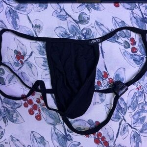 Awry XL String Jockstrap BLACK